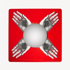 Tables<Fornasetti Magic Table Mani White/Black/Red
