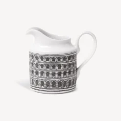 Tea And Coffee Sets<Fornasetti Milk Jug Architettura White/Black