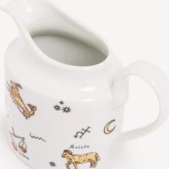 Tea And Coffee Sets<Fornasetti Milk Jug Astronomici White/Black/Gold