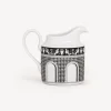 Tea And Coffee Sets<Fornasetti Milk Jug Facciata Quattrocentesca White/Black