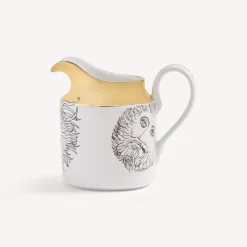 Tea And Coffee Sets<Fornasetti Milk Jug Solitario White/Black/Gold
