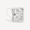 Tea And Coffee Sets<Fornasetti Mug Alta Matematica White/Black