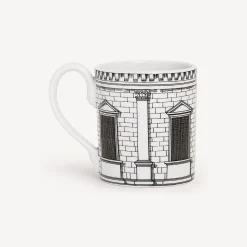 Tea And Coffee Sets<Fornasetti Mug Architettura White/Black