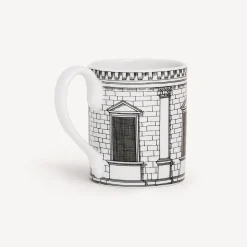 Tea And Coffee Sets<Fornasetti Mug Architettura White/Black