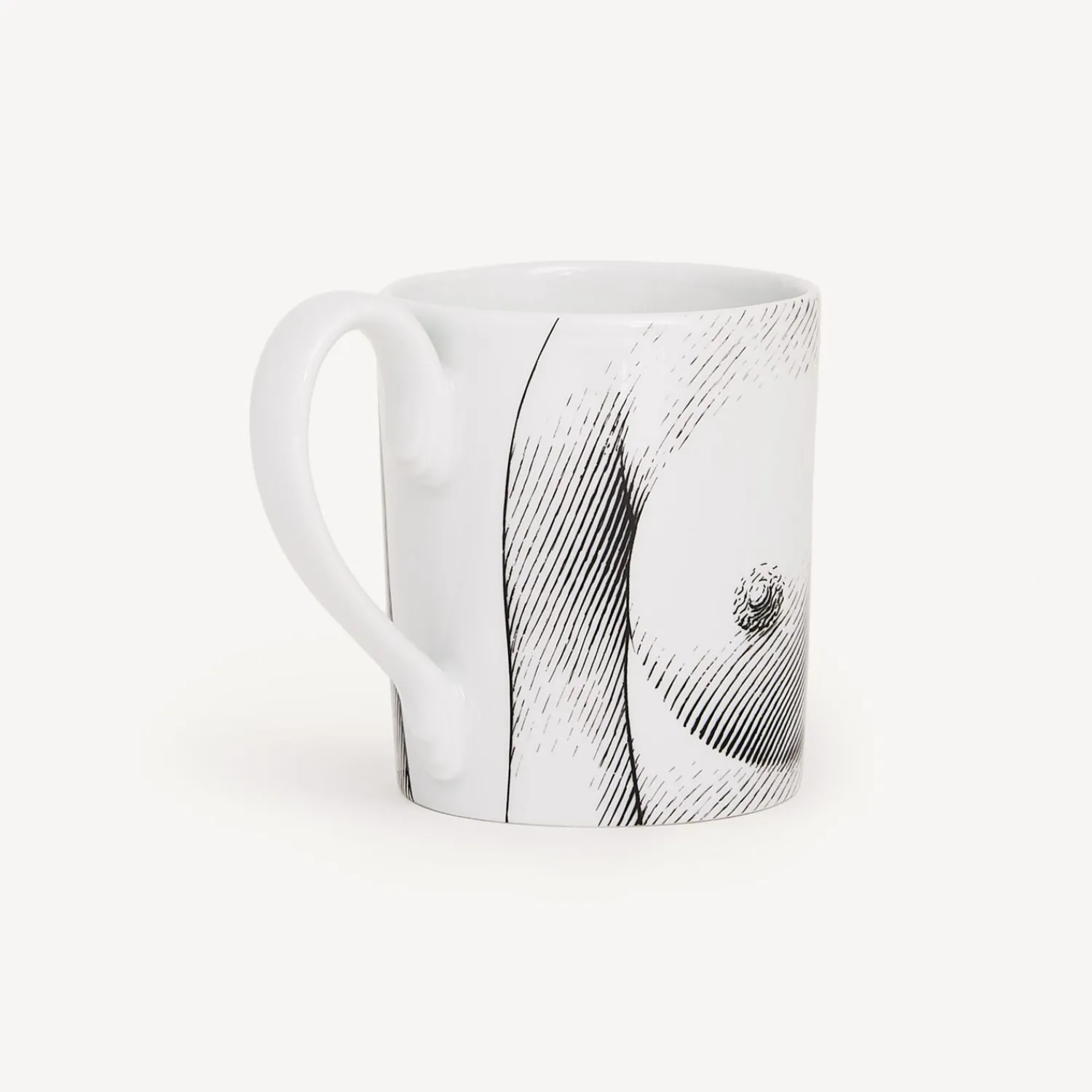 Tea And Coffee Sets<Fornasetti Mug Seno White/Black