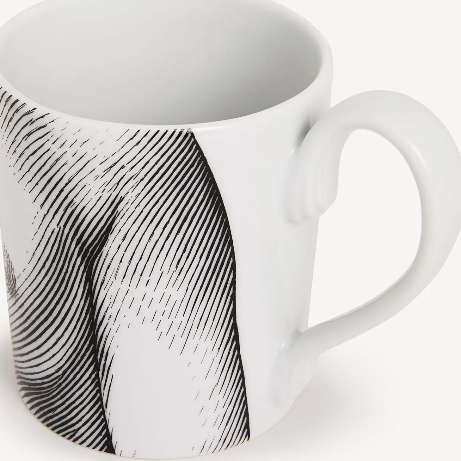 Tea And Coffee Sets<Fornasetti Mug Seno White/Black
