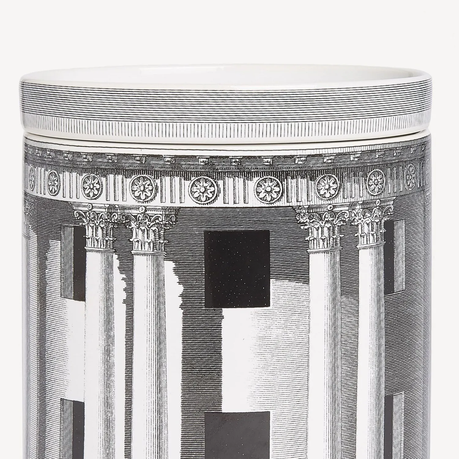 Scented Candles<Fornasetti Nel Mentre Large Scented Candle - Architettura Decor - Immaginazione Fragrance White/Black
