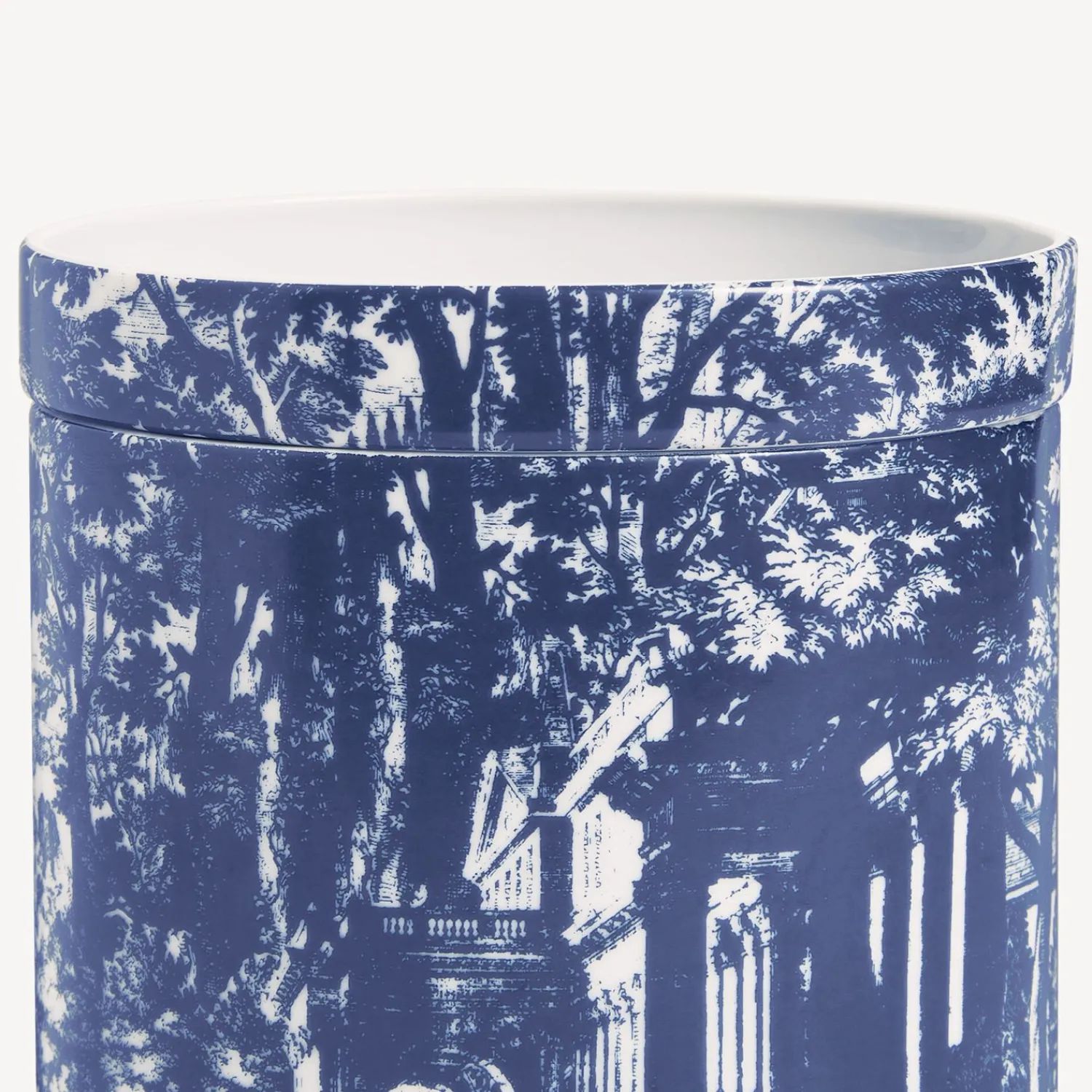 Scented Candles<Fornasetti Nel Mentre Large Scented Candle - Giardino Settecentesco Decor - Giardino Segreto Fragrance Blue/White