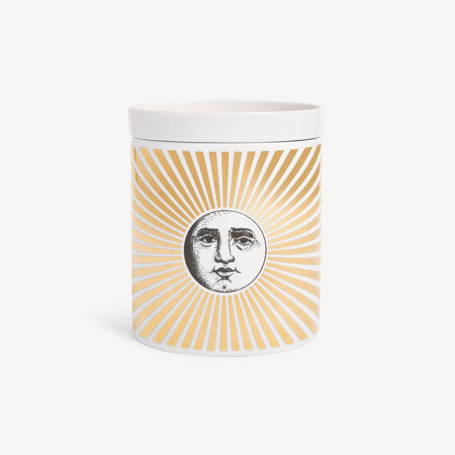 Scented Candles<Fornasetti Nel Mentre Large Scented Candle - Soli Decor - Immaginazione Fragrance White/Black/Gold