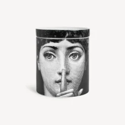 Scented Candles<Fornasetti Nel Mentre Scented Candle - Mascherina Decor - Frutto Proibito Fragrance White/Black/Gold