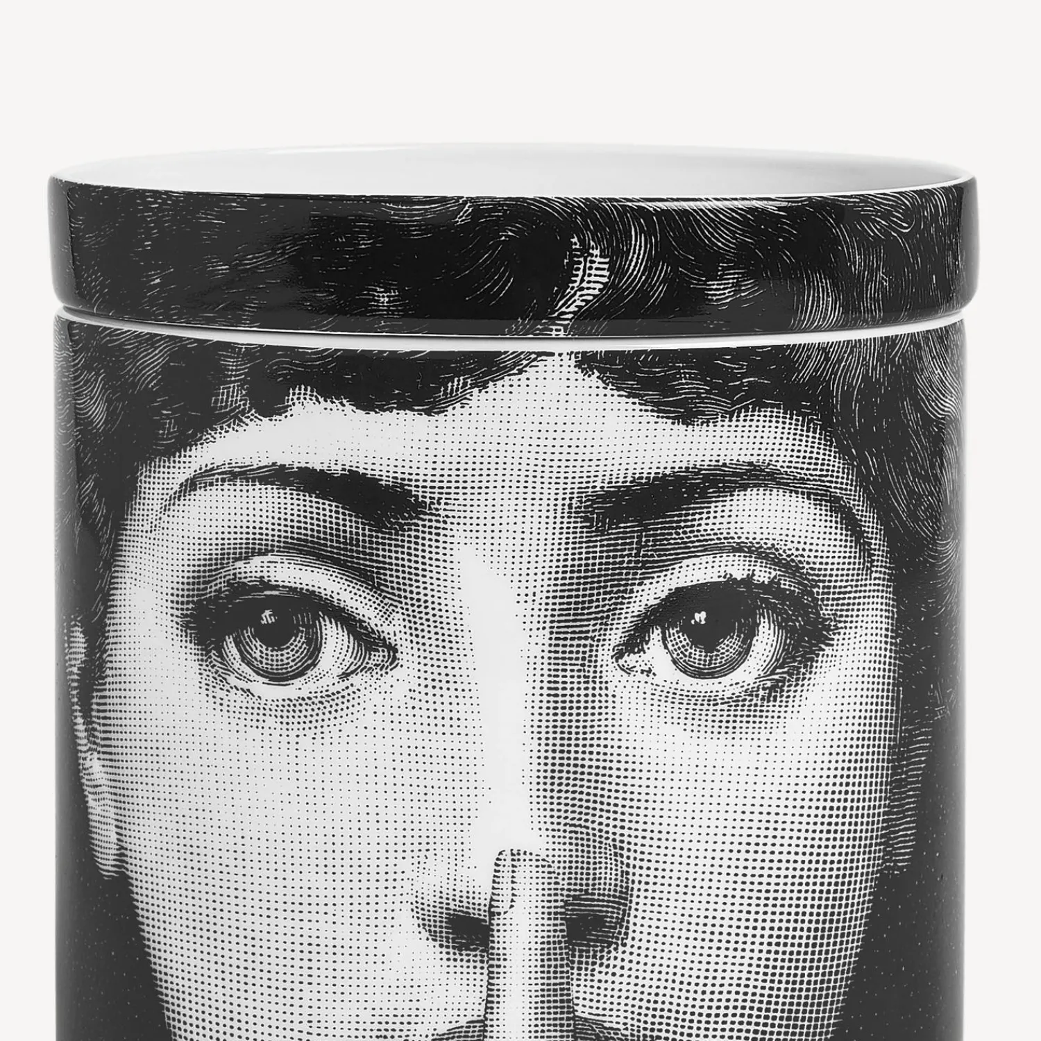 Scented Candles<Fornasetti Nel Mentre Scented Candle - Mascherina Decor - Frutto Proibito Fragrance White/Black/Gold