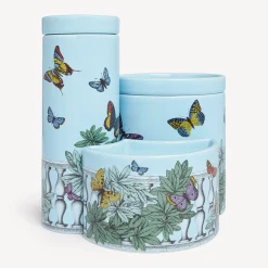 Scented Candles<Fornasetti Nel Mentre Set Of Three Scented Candles - Farfalle E Balaustra Decor - Giardino Segreto Fragrance Multicolour