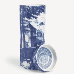 Scented Candles<Fornasetti Nel Mentre Set Of Three Scented Candles - Giardino Settecentesco Decor - Giardino Segreto Fragrance Blue/White