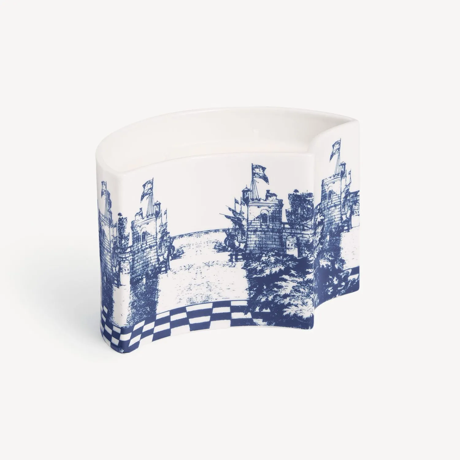 Scented Candles<Fornasetti Nel Mentre Set Of Three Scented Candles - Giardino Settecentesco Decor - Giardino Segreto Fragrance Blue/White