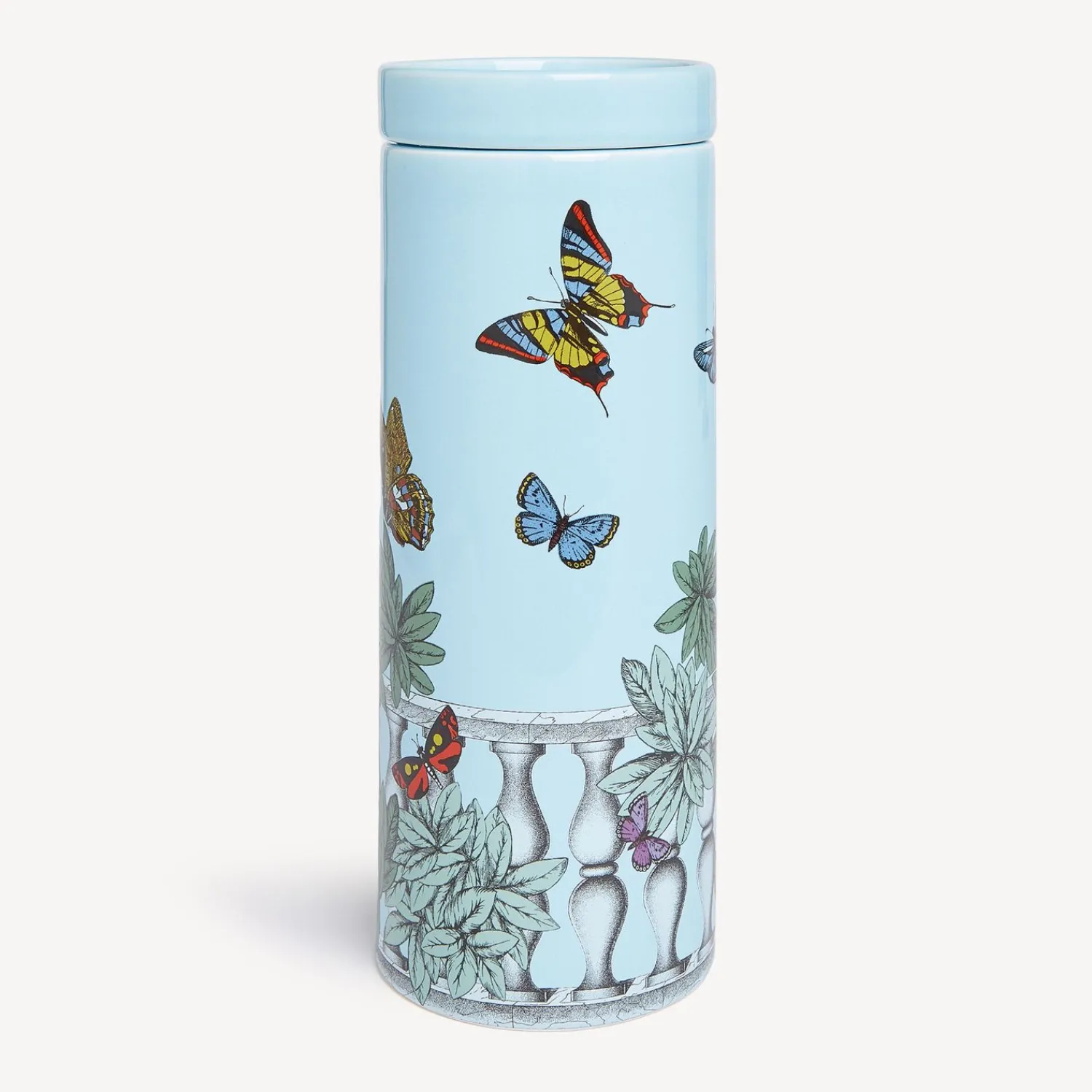 Scented Candles<Fornasetti Nel Mentre Tall Scented Candle - Farfalle E Balaustra Decor - Giardino Segreto Fragrance Multicolour