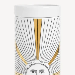 Scented Candles<Fornasetti Nel Mentre Tall Scented Candle - Soli Decor - Immaginazione Fragrance White/Black/Gold