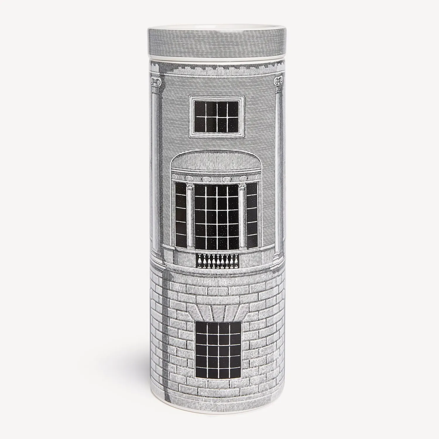 Scented Candles<Fornasetti Nel Mentre Tall Scented Candle - Architettura Decor - Immaginazione Fragrance White/Black