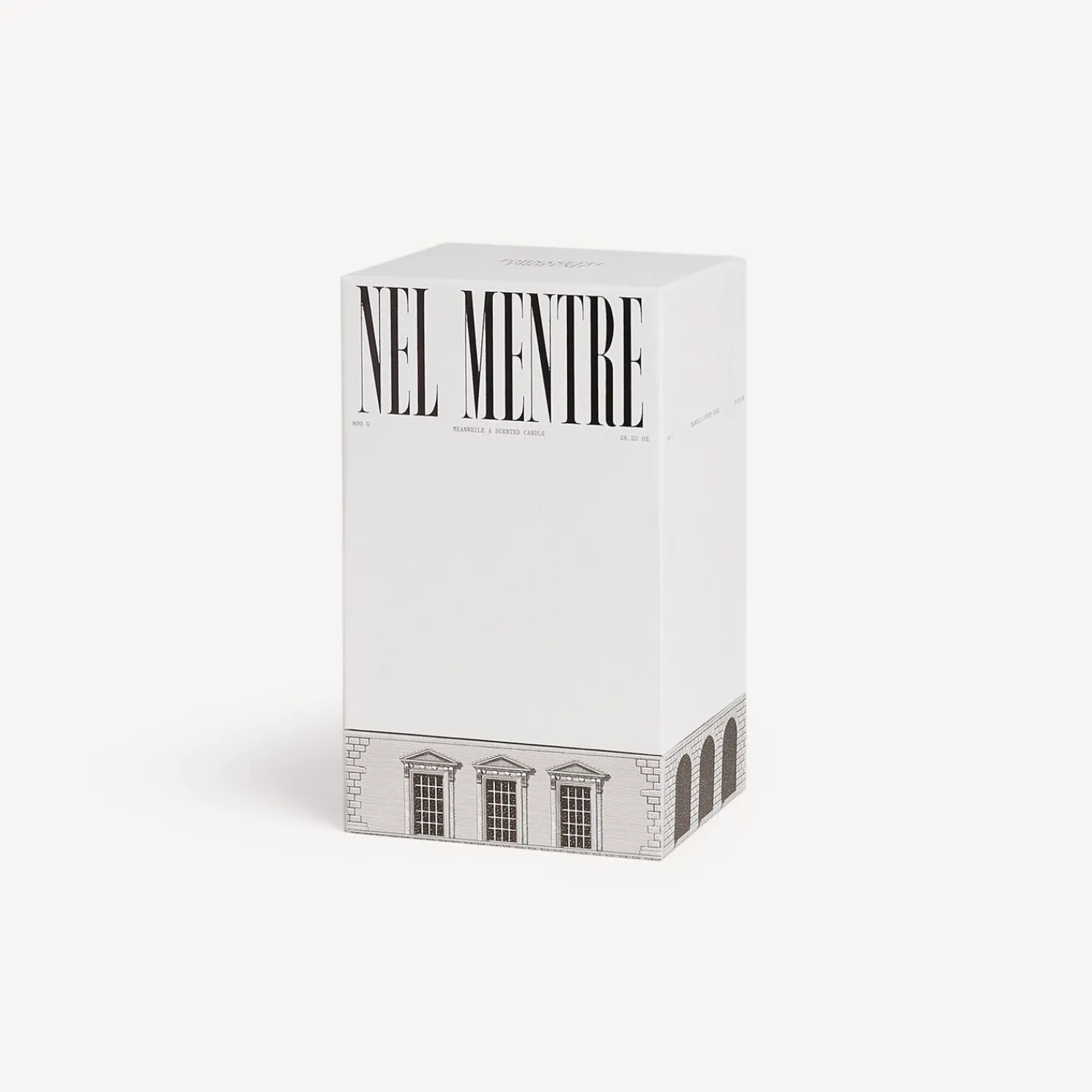Scented Candles<Fornasetti Nel Mentre Tall Scented Candle - Architettura Decor - Immaginazione Fragrance White/Black
