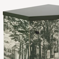Cabinets<Fornasetti Night Stand Polyhedric Giardino Settecentesco Green/Ivory