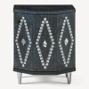 Cabinets<Fornasetti Night Stand Polyhedric Giro Di Conchiglie Silver/Blue