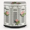 Cabinets<Fornasetti Night Stand Polyhedric Musciarabia Con Rose Multicolour