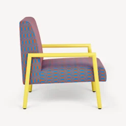Living Rooms<Fornasetti Outdoor Armchair Losanghe Turquoise/Orange/Yellow