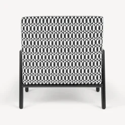 Living Rooms<Fornasetti Outdoor Armchair Losanghe White/Black