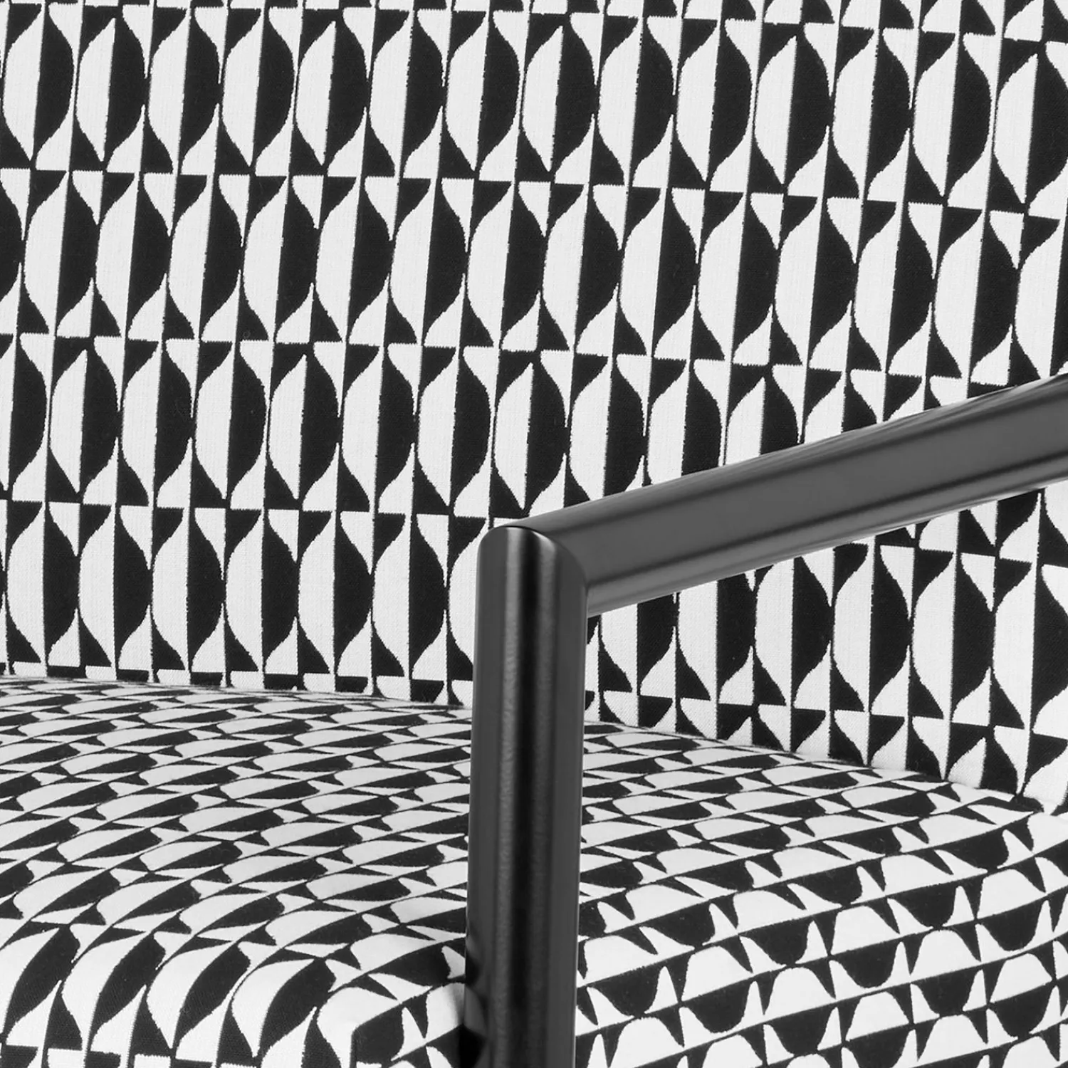 Living Rooms<Fornasetti Outdoor Armchair Losanghe White/Black