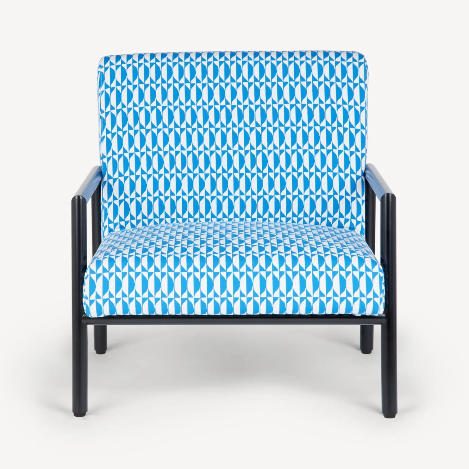 Living Rooms<Fornasetti Outdoor Armchair Losanghe Turquoise/White/Black