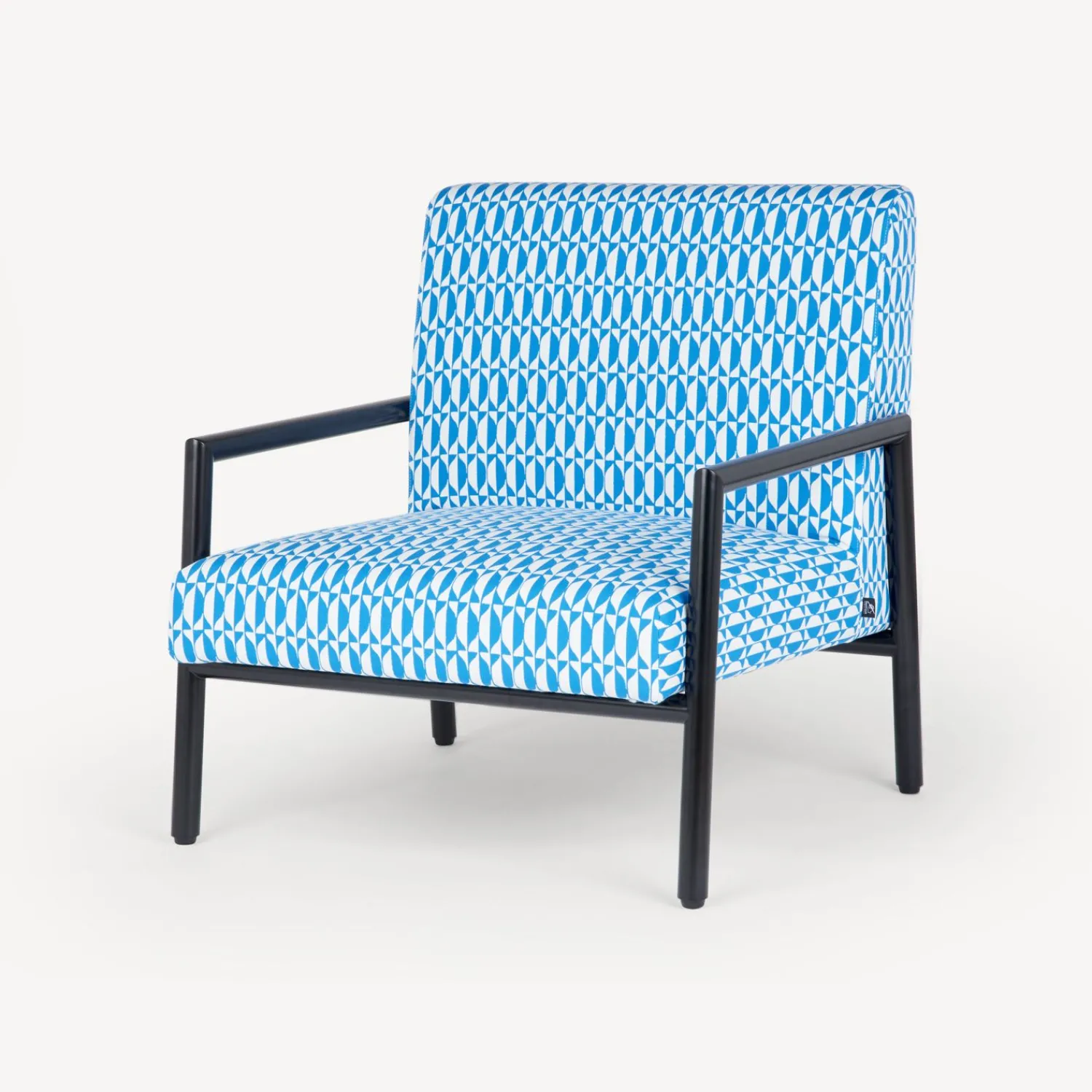 Living Rooms<Fornasetti Outdoor Armchair Losanghe Turquoise/White/Black