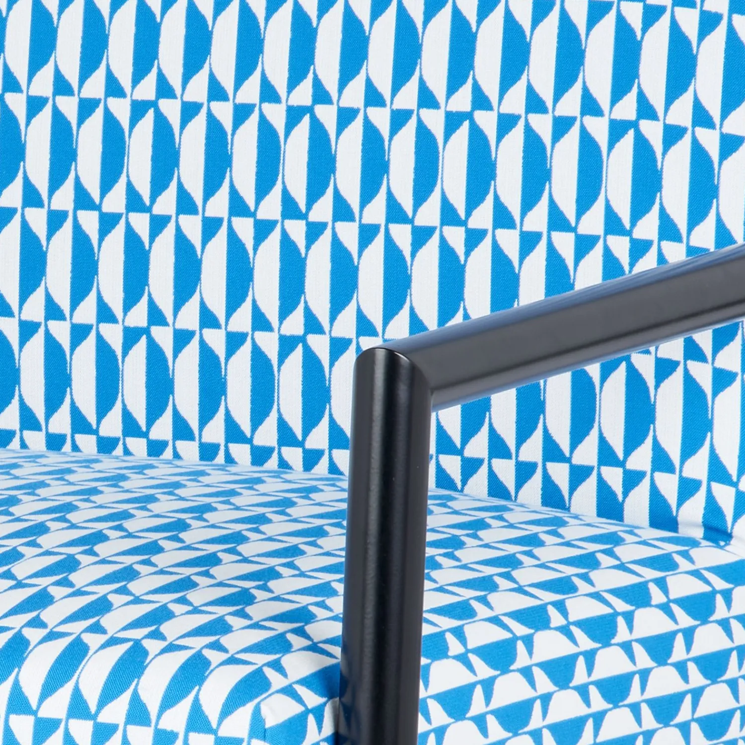 Living Rooms<Fornasetti Outdoor Armchair Losanghe Turquoise/White/Black