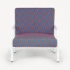 Living Rooms<Fornasetti Outdoor Armchair Losanghe Turquoise/Orange/White