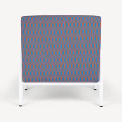 Living Rooms<Fornasetti Outdoor Armchair Losanghe Turquoise/Orange/White