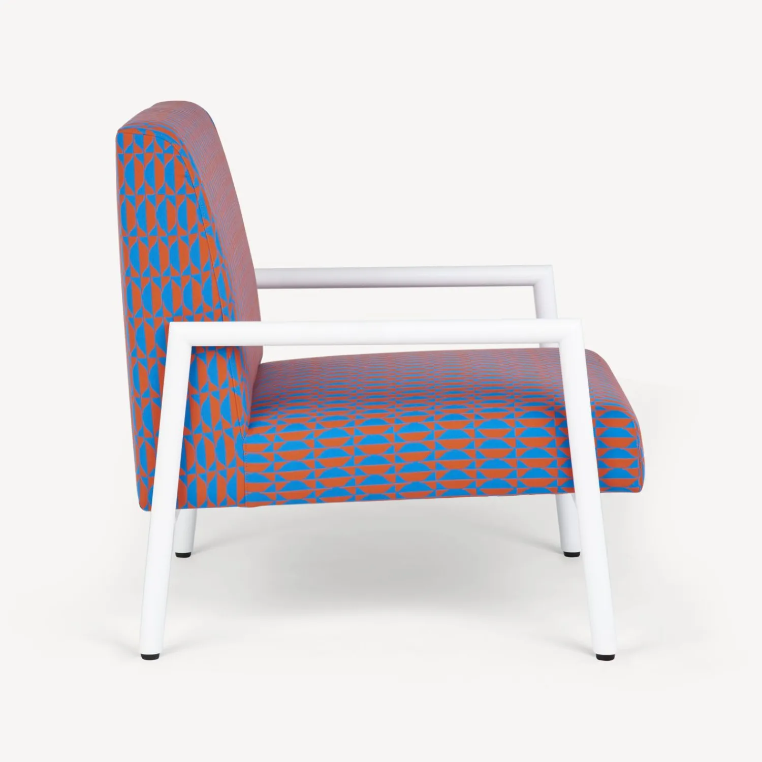 Living Rooms<Fornasetti Outdoor Armchair Losanghe Turquoise/Orange/White