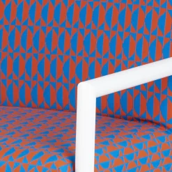 Living Rooms<Fornasetti Outdoor Armchair Losanghe Turquoise/Orange/White