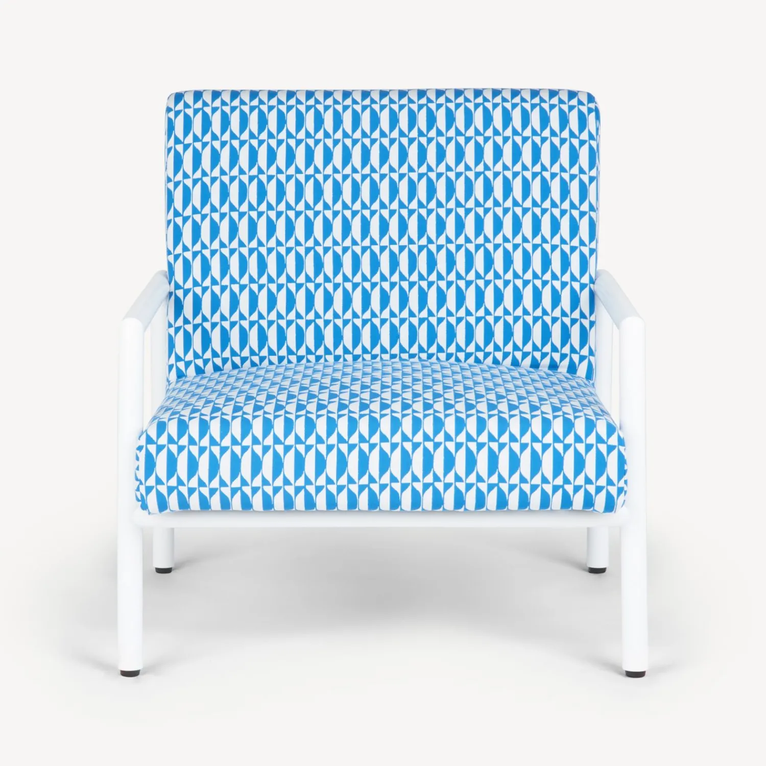 Living Rooms<Fornasetti Outdoor Armchair Losanghe Turquoise/White