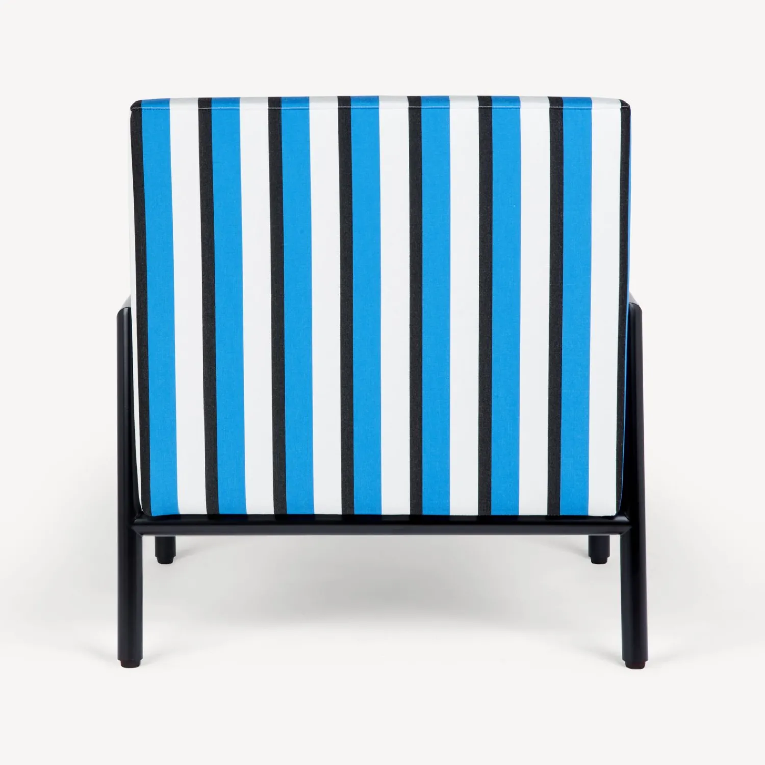 Living Rooms<Fornasetti Outdoor Armchair Rigato Turquoise/White/Black
