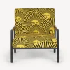 Living Rooms<Fornasetti Outdoor Armchair Soli A Ventaglio Yellow/Black