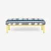 Living Rooms<Fornasetti Outdoor Bench Facciata Quattrocentesca White/Black/Yellow