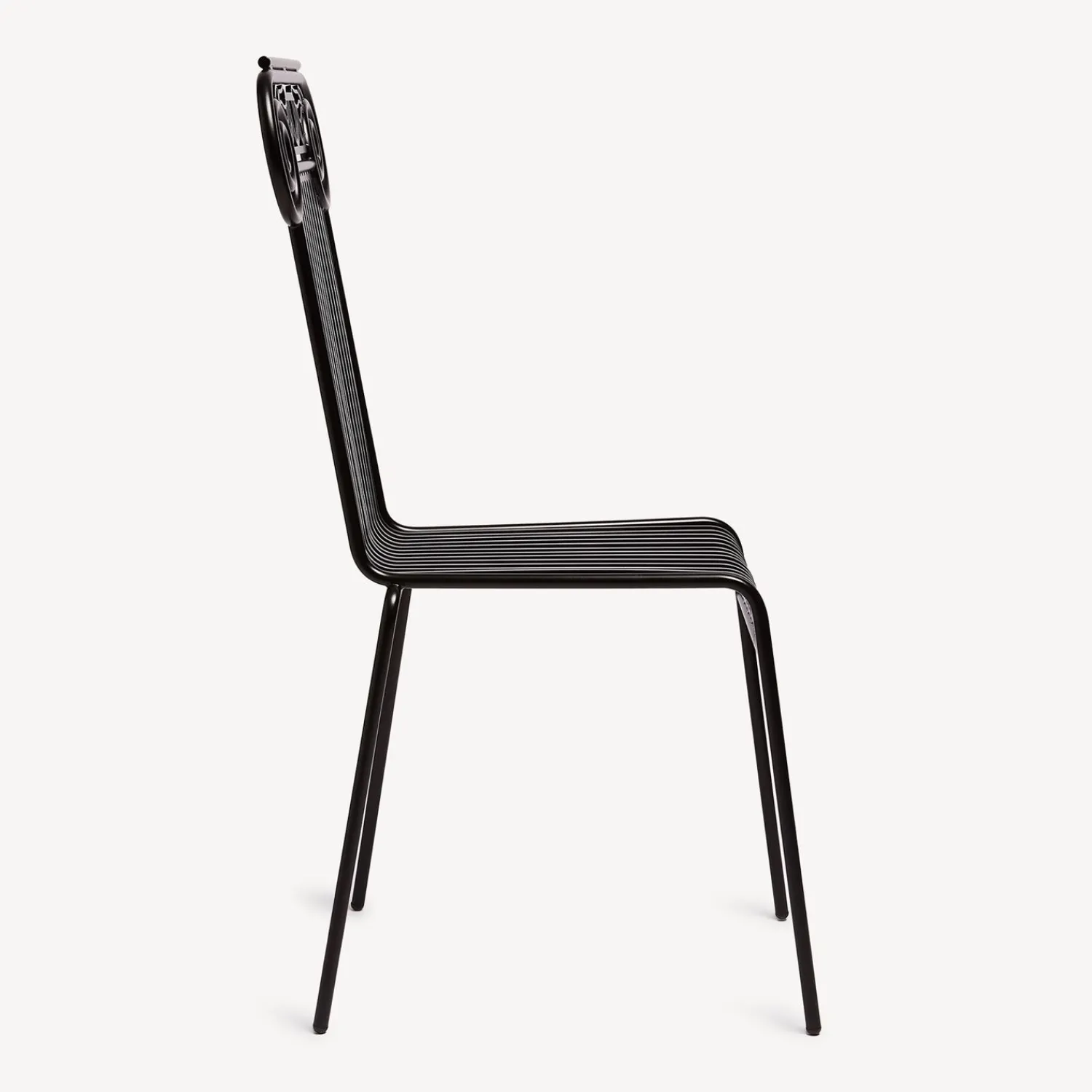 Chairs<Fornasetti Outdoor Chair Capitellum Black