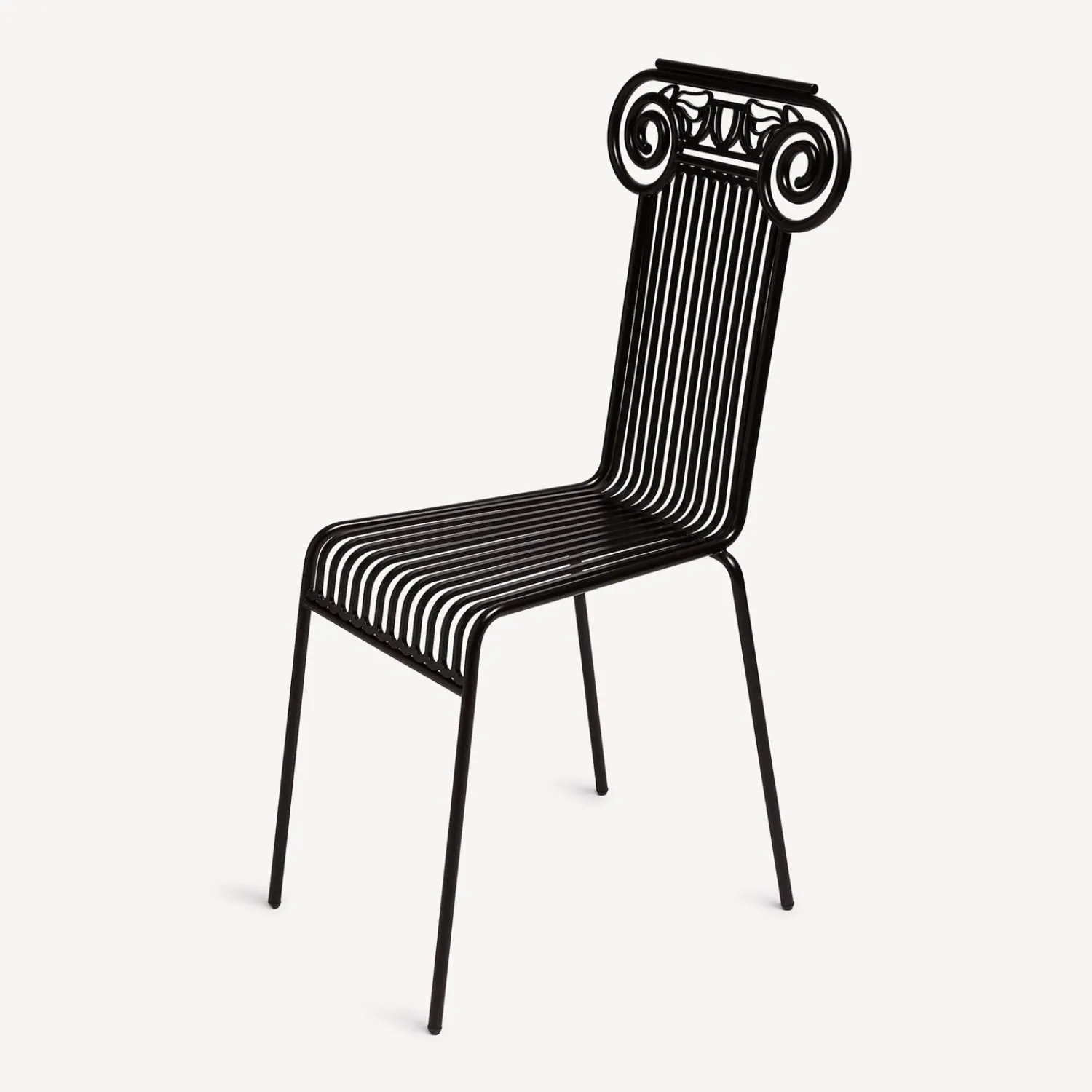 Chairs<Fornasetti Outdoor Chair Capitellum Black