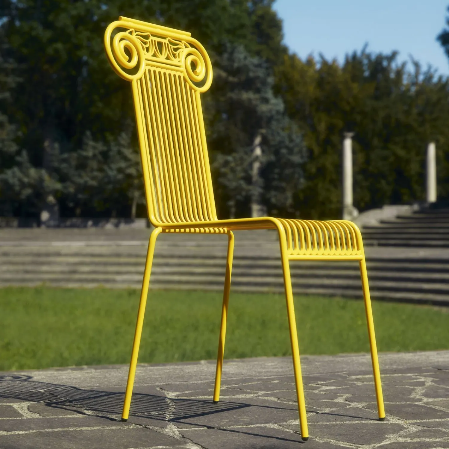 Chairs<Fornasetti Outdoor Chair Capitellum White