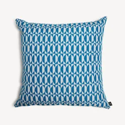 Cushions<Fornasetti Outdoor Cushion Losanghe Turquoise/White