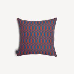 Cushions<Fornasetti Outdoor Cushion Losanghe Orange/Turquoise