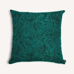Cushions<Fornasetti Outdoor Cushion Malachite Green/Black
