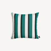Cushions<Fornasetti Outdoor Cushion Rigato Green/White/Black