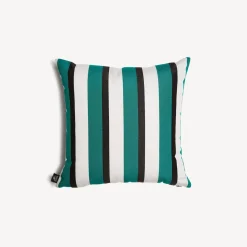 Cushions<Fornasetti Outdoor Cushion Rigato Green/White/Black