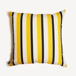 Cushions<Fornasetti Outdoor Cushion Rigato Yellow/White/Black