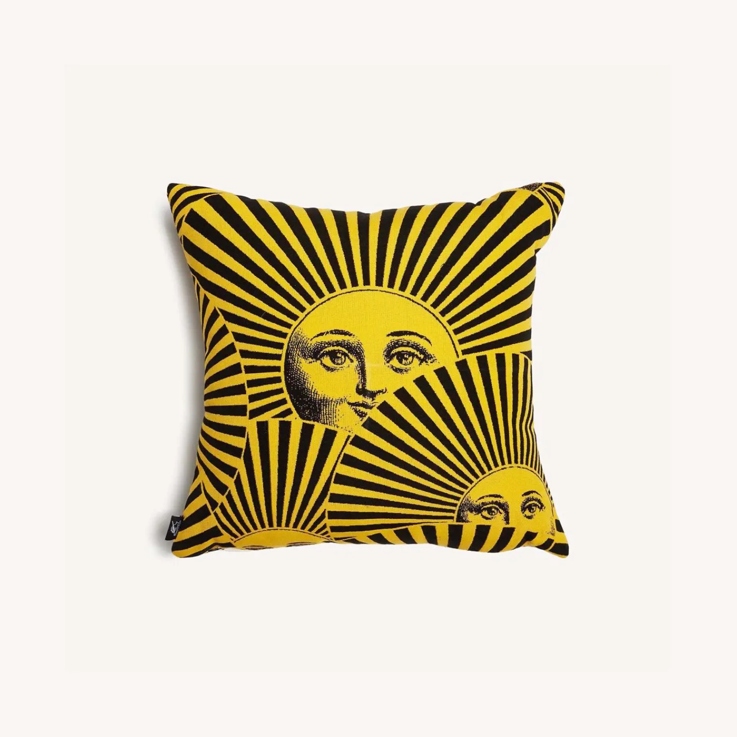 Cushions<Fornasetti Outdoor Cushion Soli A Ventaglio Yellow/Black