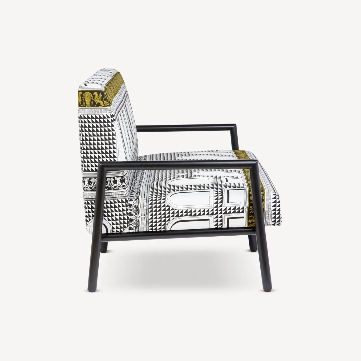 Living Rooms<Fornasetti Outdoor Sofa Facciata Quattrocentesca White/Black/Yellow
